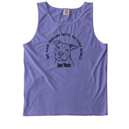 Spay and Neuter, a Violet Comfort Colors Tank Top