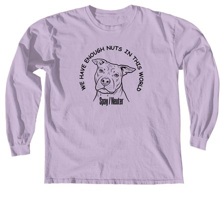 Spay and Neuter, a Orchid Comfort Colors Long Sleeve Tee
