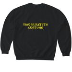 Down to Clown?, a Black Softstyle Crewneck Sweatshirt (back-view)