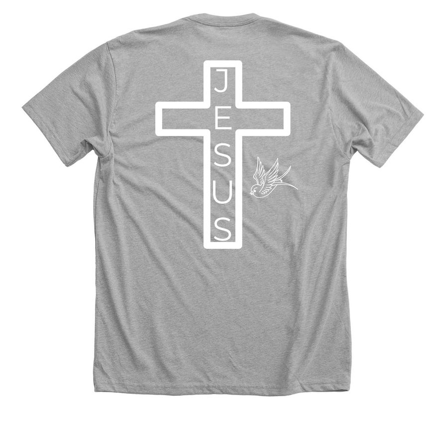 Inspirational&nbsp;, a Athletic Heather Premium Unisex Tee (back-view)