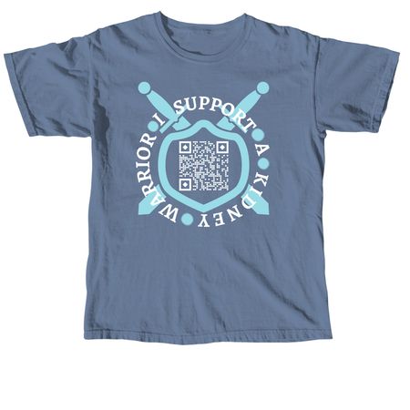 I Support A Kidney Warrior, a Blue Jean Comfort Colors Unisex Tee