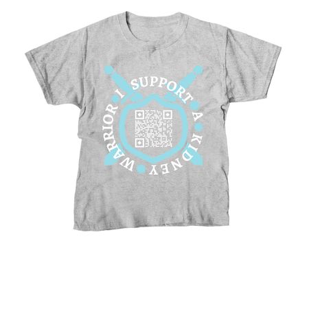 I Support A Kidney Warrior, a Sport Grey Youth Unisex Tee
