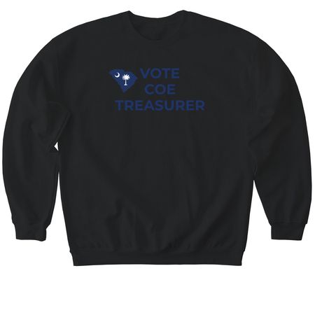 Vincent Coe for South Carolina, a Black Softstyle Crewneck Sweatshirt