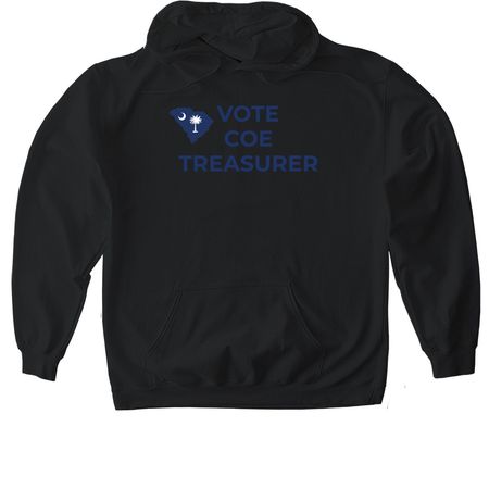 Vincent Coe for South Carolina, a Black Gildan Softstyle Pullover Hoodie