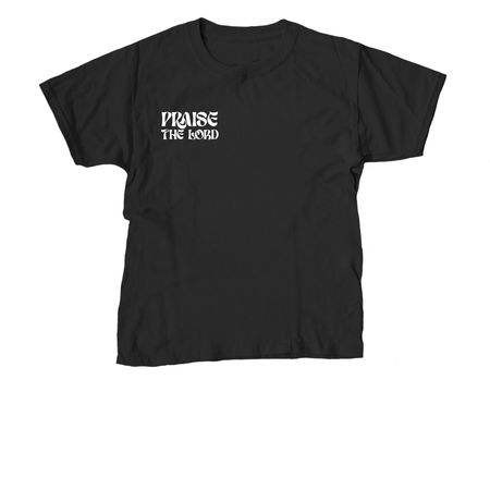 Praise the Lord, a Black Youth Unisex Tee