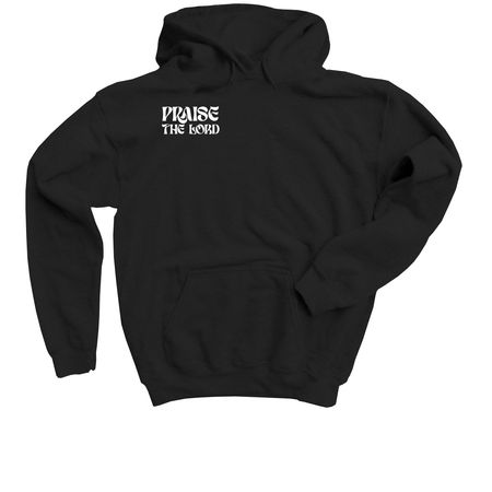 Praise the Lord, a Black Youth Pullover Hoodie