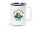Stainless Steel Mug, a White Stainless Steel Travel Mug