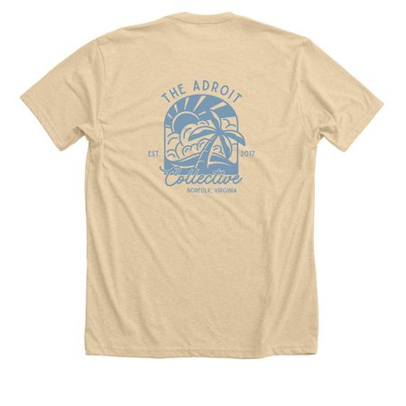 Beachy Keen (BACK DESIGN), a Heather Soft Cream Premium Unisex Tee