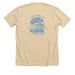 Beachy Keen (BACK DESIGN), a Heather Soft Cream Premium Unisex Tee (back-view)