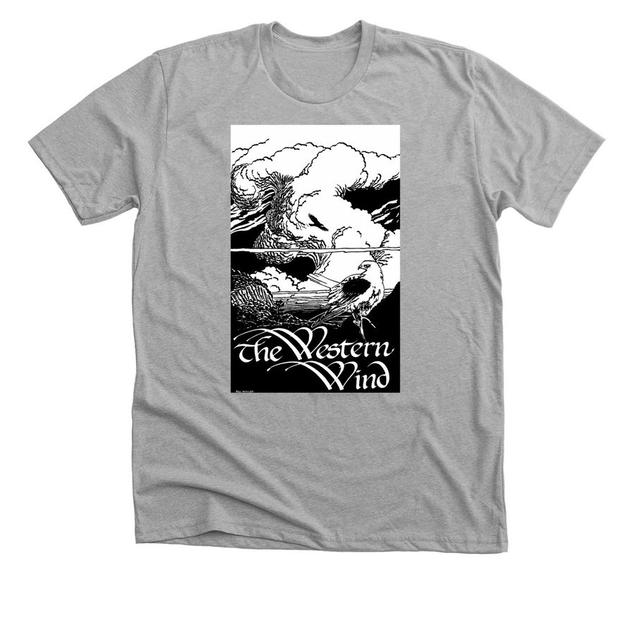 Western Wind T-Shirt, a Athletic Heather Premium Unisex Tee