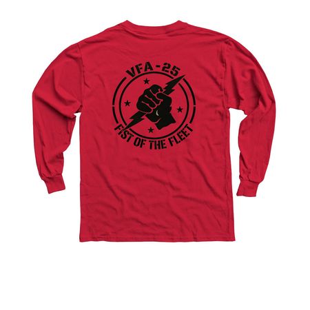 25 logo Womens and youth&nbsp;, a Red Youth Long Sleeve Tee