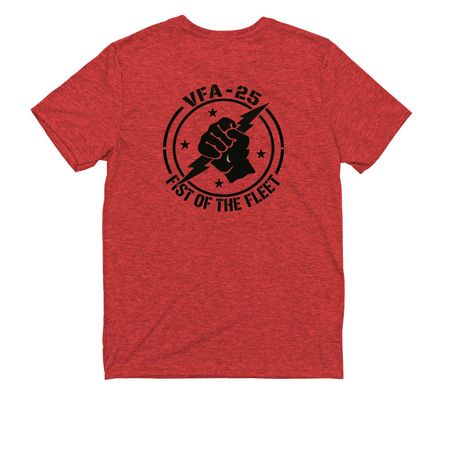 25 logo Womens and youth&nbsp;, a Rise Up Red Allmade Youth Eco Triblend Tee