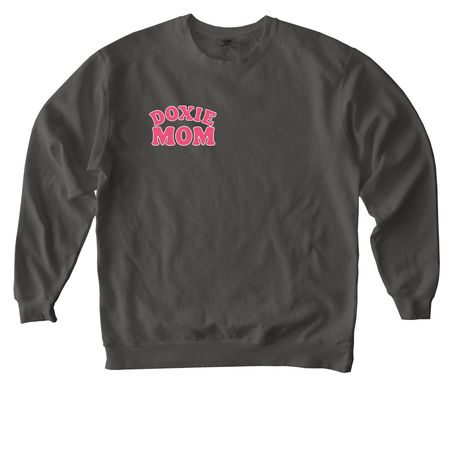 Doxie: Are You Gonna Eat That?, a Pepper Comfort Colors Crewneck Sweatshirt
