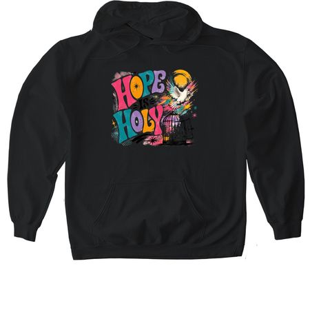 Hope is Holy, a Black Gildan Softstyle Pullover Hoodie