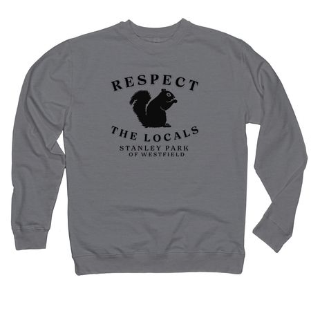 Respect the Locals&nbsp;, a Gunmetal Heather Midweight Crewneck Sweatshirt