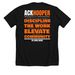AHC Definition Tee, a Solid Black Blend Premium Unisex Tee (back-view)