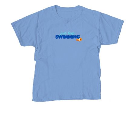 Just Keep Swimming, a Carolina Blue Youth Unisex Tee