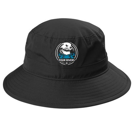 Four Rivers HATS - HSNI Fundraising, a Black Printed UV Bucket Hat