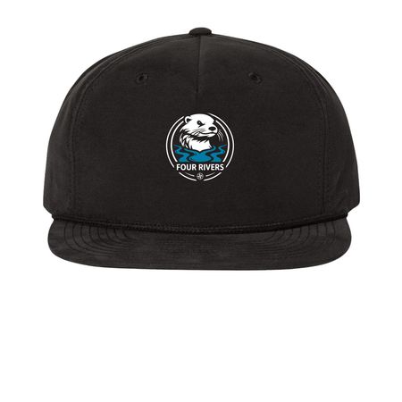 Four Rivers HATS - HSNI Fundraising, a Black Printed Umpqua Snapback Cap