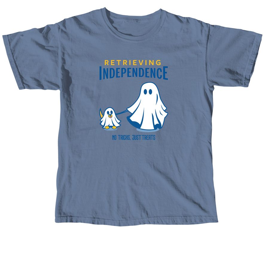 Boo-wooful Pups, a Blue Jean Comfort Colors Unisex Tee