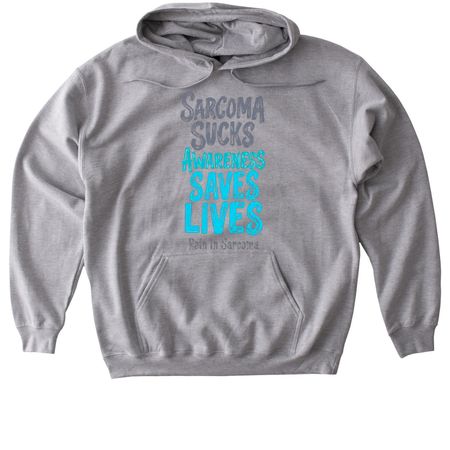 Sarcoma Sucks, a Sport Grey Gildan Softstyle Pullover Hoodie