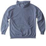 Leaves the 99, a Blue Jean Comfort Colors Pullover Hoodie (back-view)