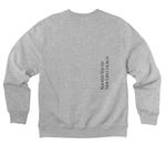 Leaves the 99, a Athletic Heather Premium Heavyweight Crewneck Sweatshirt (back-view)