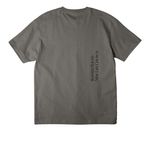 Leaves the 99, a Asphalt Unisex Heavyweight Tee (back-view)