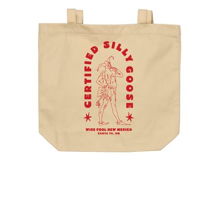 Certified Silly Goose Tote, a Oyster Organic Cotton Tote Bag