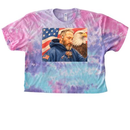 Tapps 2026, a Cotton Candy Women's Tie Dye Cropped Tee