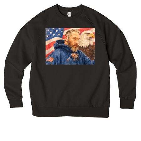 Tapps 2026, a Deep Black Allmade Organic CVC Crewneck Sweatshirt