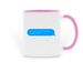 Tornado Texts, a Pink Two-Tone Ceramic Mug