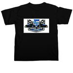 Fuel the Finish ? 5 More Laps Racing, a Black Comfort Colors Unisex Tee (back-view)