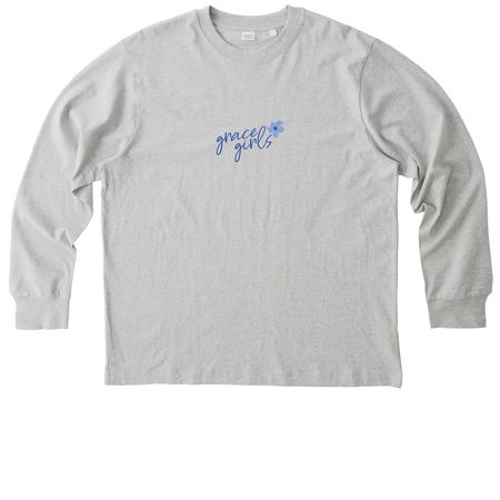 Grace Girls, a Cool Heather Grey Stanley/Stella Unisex Freestyler Heavyweight Long Sleeve Tee