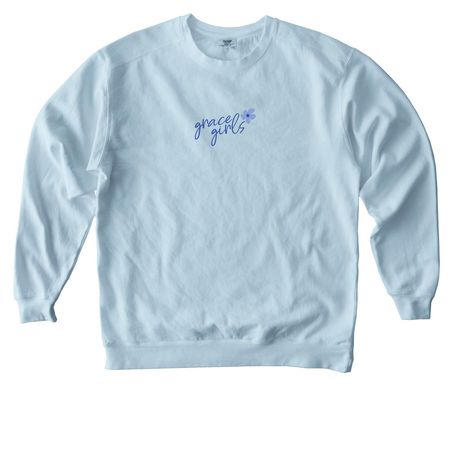 Grace Girls, a Chambray Comfort Colors Crewneck Sweatshirt