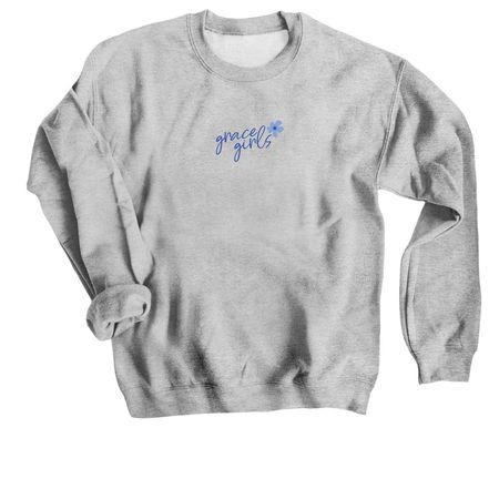 Grace Girls, a Sport Grey Crewneck Sweatshirt
