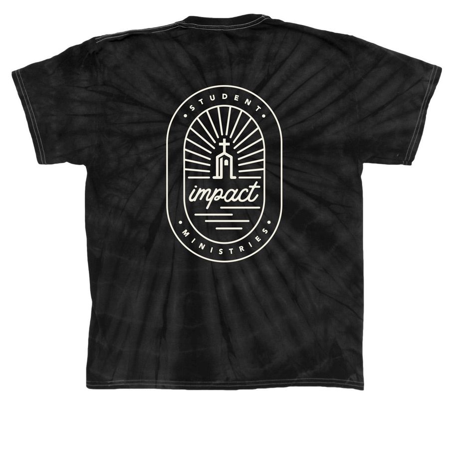 Impact Tshirt - Standard Design Sand, a Black Classic Tie Dye Tee