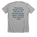 Talk about things that matter, a Athletic Heather Premium Unisex Tee (back-view)