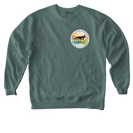 IEW 2026 Sweatshirts [COLOR], a Blue Spruce Comfort Colors Crewneck Sweatshirt