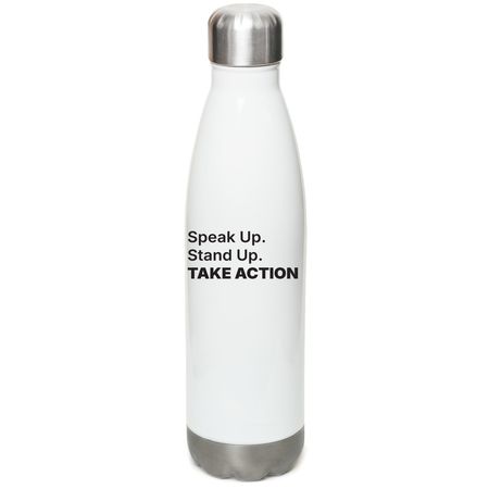 MFSA Water Bottle, a White Stainless Steel Water Bottle