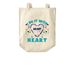 Do It With HEART, a Natural Over-the-Shoulder Shopping Tote Bag