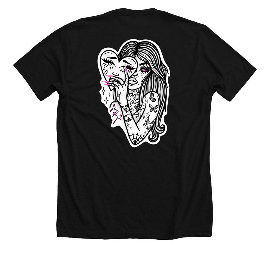 Ink?d by Seaira&nbsp;, a Solid Black Blend Premium Unisex Tee (back-view)