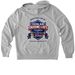 Cruisin' For K9's | Official Gear.&nbsp;, a Granite Grey Heather Allmade Organic French Terry Zip Up Hoodie (back-view)