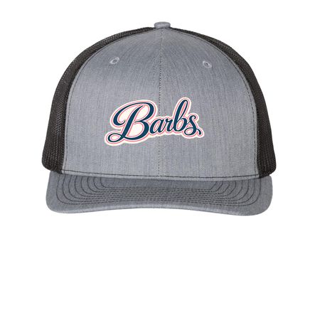 Barbs&nbsp;, a Heather Grey/ Black Printed Snapback Trucker Cap