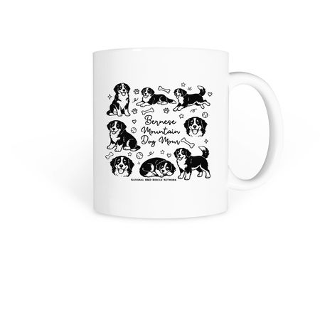 Berner Mom Mug, a White Coffee Mug