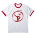 Summer TKD Tee, a White/ Red Cotton Ringer Tee