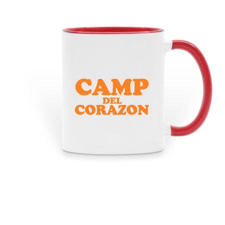 Vintage Camp Mug, a Red Two-Tone Ceramic Mug