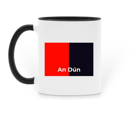 An D?n, a Black Two-Tone Ceramic Mug (back-view)