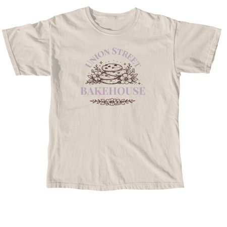 Union Street Bakehouse Cookie Logo, a Ivory Comfort Colors Unisex Tee