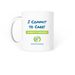'Care Is' Mug, a White Coffee Mug (back-view)